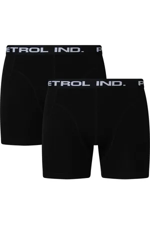 Petrol Industries Heren Boxershorts Effen Petrol Logo - Zwart