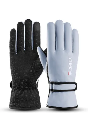 Merkloos 1-paar Ski handschoenen dames winter warm plus fluweel dikke waterdichte outdoor fietsen winddicht koudebestendig touchscreen katoenen handschoenen, sneeuw handschoenen winter warme handschoenen