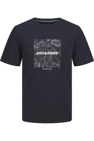 JACK & JONES T-shirt Jjliner Tee Ss Crew Neck 12256780 Navy Blazer Mannen