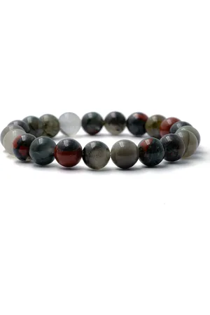 Bixorp Gems Afrikaanse Heliotroop Edelstenen Armband - - Gepolijste Edelsteen Kralenarmband