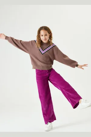 Garcia J32724 Meisjes Wide Fit Broek Paars