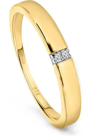 Miore Ring met Diamanten Dames - 9 Karaat - Kleur - Trouwring - Handgemaakte Hoogwaardige Sieraden