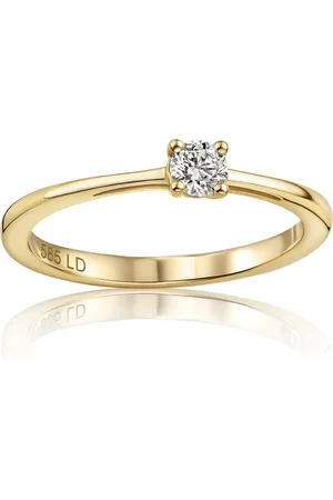 Miore Gouden Ring met Diamant Dames 14 karaat Goud - Trouwringen