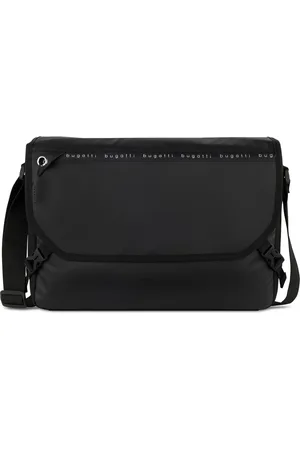Bugatti Schoudertas Laptoptas met laptopvak Blanc DeLight Messenger Bag Zwart