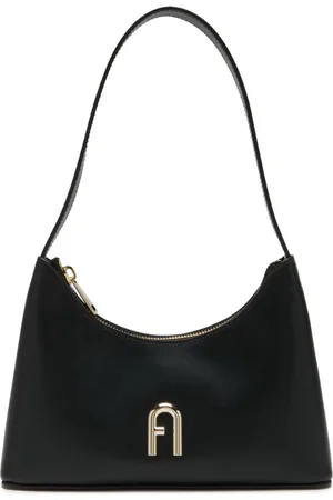 Furla Leren Schoudertas Avondtas Diamante Mini Shoulder Bag Zwart