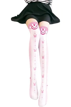 Merkloos Leuke anime kniekousen - Sokken - Cosplay - Polyester - Lolita