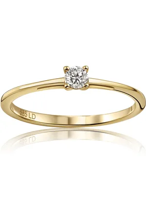 Miore Gouden Ring met Diamant Dames 14 karaat Goud - Trouwringen