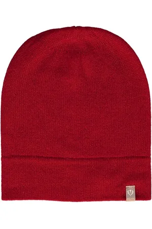 Fraas Dop Pure Cashmere Knit Hat Rood
