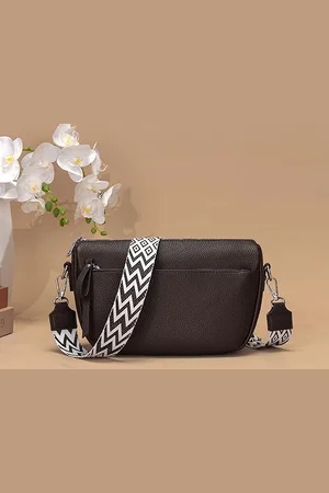 Merkloos Schoudertas voor dames, middelgroot, handtas voor dames, middelgrote schoudertas voor dames, handtas met veel vakken, zwart