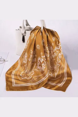 Emilie Scarves Sjaal - - vierkant satijn print - bandana paisley