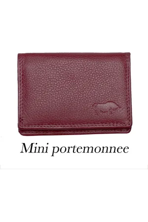 ARRIGO BELLO Dames Portemonnee Mini Leer - Dames Portemonnee Extra Klein