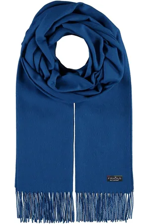 Fraas Sjaal Pure Polyacrylic Scarf Blauw