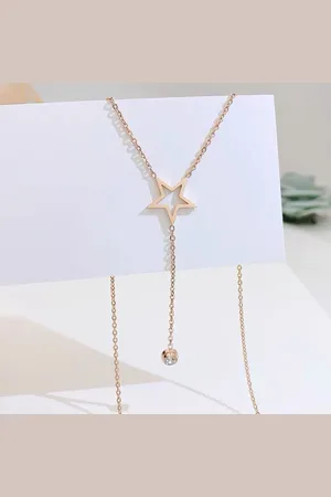 Fashion Jewelry |Dames Ketting|Valentijns cadeau| gift|verrassing|Ster|diamant