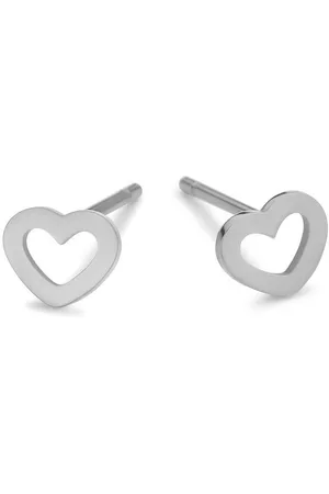 CO88 Elemental 8CE 70309 Stalen oorbellen - open hart - 6 mm