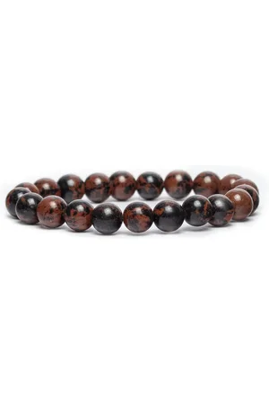 Bixorp Gems Edelsteen Armband - Gepolijste Natuursteen Kralenarmband - 18cm