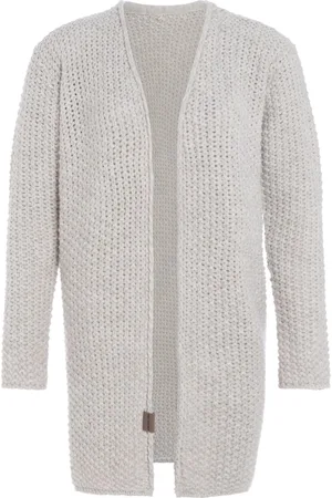 Knit Factory Carry Gebreid Dames Vest - Grof gebreid dames vest - cardigan - Damesvest gemaak uit 30% wol en 70% acryl - - 40/42
