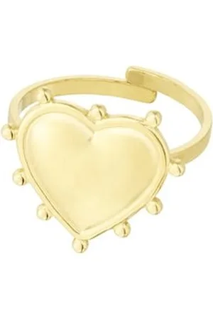 Yehwang Ring eternal love - Goudkleur- Stainless Steel- One size