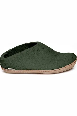 Glerups Slipper met leren zool- -44