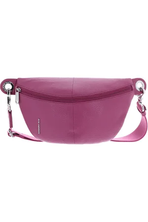 Mandarina Duck Leren Gordeltas Schoudertas Mellow Leather Bum Bag Paars