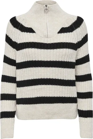 ONLY ONLLEISE FREYA LS ZIP HIGH NECK KNT NOOS Dames Trui
