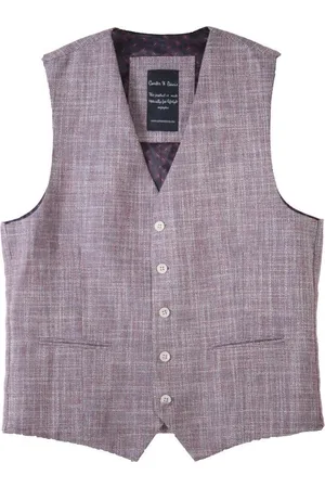 Carter & Davis Gilet - Heren - 50 - - Linnen - 2649-2433 Gilet