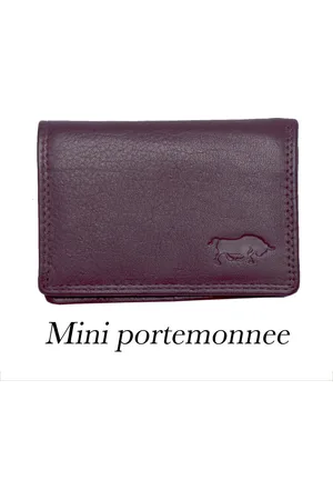 ARRIGO BELLO Dames Portemonnee Mini Leer - Dames Portemonnee Extra Klein