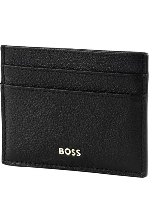 HUGO BOSS Leren Kaarthouder Alyce Card Holder Zwart
