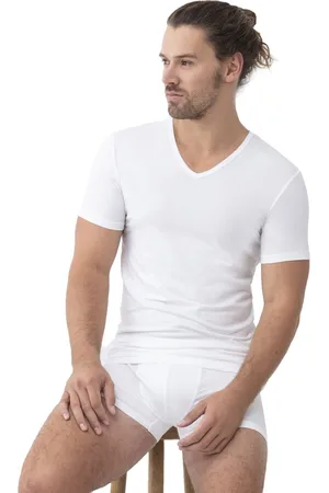 Mey Shirt V-Hals RE-THINK Heren 71107 101 weiss 5/M