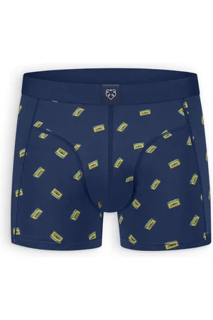 A-dam Cassette Tape - Boxershort - Biologisch Katoen - Onderbroek - Ondergoed - Heren - Volwassenen - Blauw - XXL