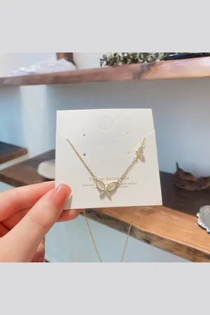 Fashion Jewelry |Dames Ketting|Valentijns cadeau| gift|verrassing|Vlinder|Goud