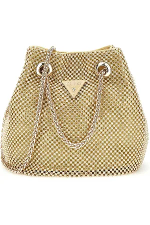 Guess Avondtas Schoudertas Zalina Mini Pouch Beige