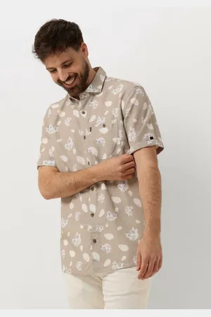 Vanguard Short Sleeve Shirt Printed Tencel Cotton Linen Heren - Vrijetijds blouse -
