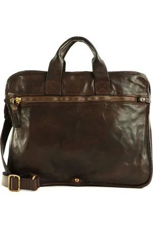 Campomaggi Leren Afzonderlijke gevallen Business tas Carrier Bag Donkerbruin