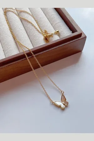Fashion Jewelry |Dames Ketting met Hanger|Valentijns cadeau| giften|Vlinder