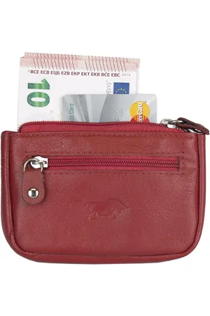 ARRIGO BELLO Portemonnee Dames – - Soepel Leer - Sleuteletui met rits – Mini Portemonnee