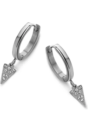 CO88 Sparkle 8CE 70114 Stalen Oorringen - Driehoek 8 x 5 mm