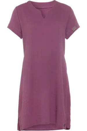 Knit Factory Indy Dames Jurk - Tuniek - Zomerjurk - Strandjurk - - XL - 100% Biologisch katoen
