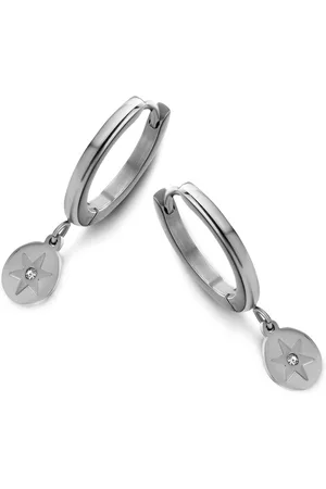 CO88 Sparkle 8CE 70110 Stalen Oorringen - Ster 7 mm