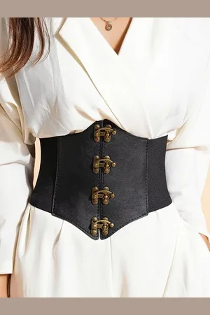 Merkloos Brede Korset Taille Riem | | Plus size Dames Riem