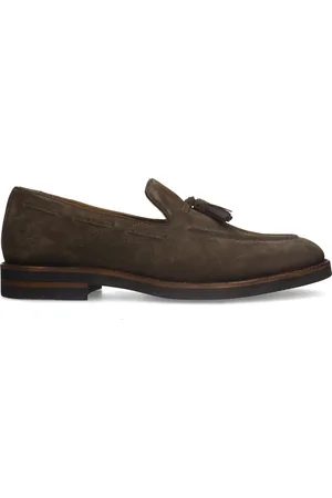 Manfield Heren - Bruine suède loafers