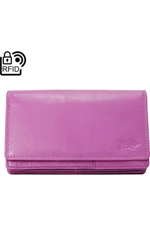 ARRIGO BELLO Dames Portemonnee Leer RFID ( Anti-Skim) - Ideale Dames Portemonnee