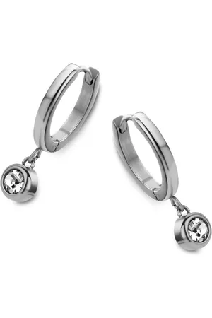 CO88 Sparkle 8CE 70108 Stalen Oorringen - Hart 6 mm