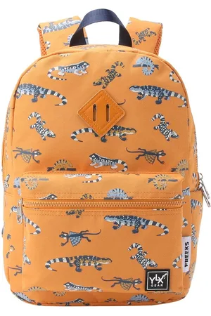 YLX Gear & Freek Vonk Oriole Rugzak | Iceland Poppy & Varans | oranje varaan . Gemaakt van gerecyclede plastic flessen. Eco-vriendelijk. Rugzak - rugtas - schooltas - jongen - meisje - kinderen - leguaan - basisschool - dieren