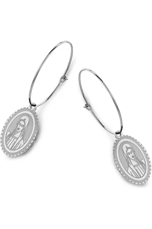 CO88 Celestial 8CE 70042 Stalen Oorringen - Ovaal 25 mm - Maria