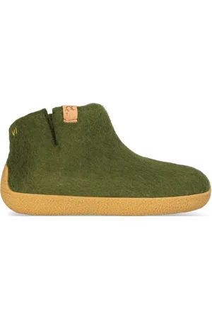Tofvel Rabara Maha Wolvilt Pantoffels Olive Green