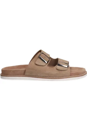 Manfield Heren - suède slippers