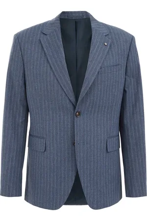 WE Fashion Heren slim fit blazer met subtiele streep