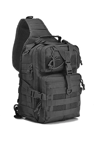 Merkloos Waterdichte Militaire Tactische Sling Bag Pack - Borst Schouder Rugzak Reistas DayPack