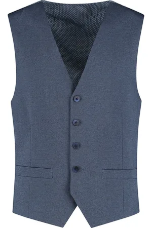 Club of Gents Gilet stretch birdseye