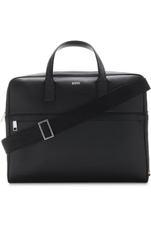 HUGO BOSS Business tas Schoudertas met laptopvak Zair Single Document Case Zwart